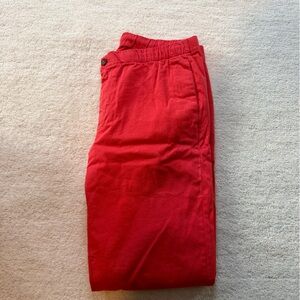 Bonobos Vibrant Red Pants Size XL
